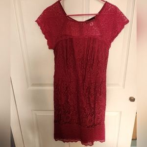 Burgundy wine color Size L dress